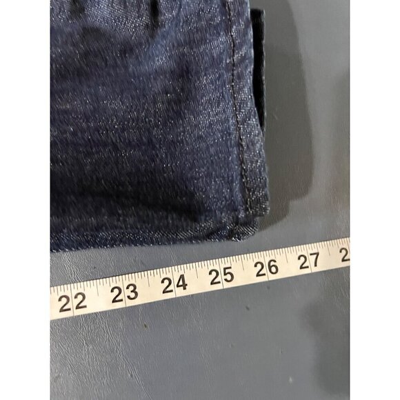 Lands End Womens Denim Jeans Size 16 Petite Wlastic Waist pull on stretch - Picture 12 of 15